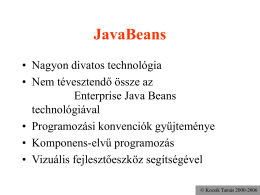 Önelemzés és a JavaBeans komponensmodell