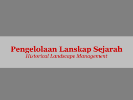 Lanskap Sejarah