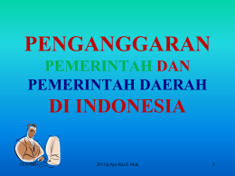 Anggaran Pemerintah Indonesia