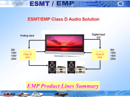 ESMT / D類功放IC產品線