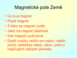 Magnetické pole Země
