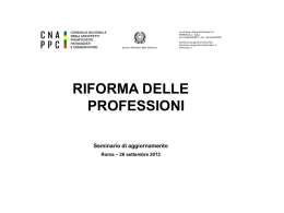Powerpoint della guida alla riforma della professione