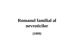 Romanul familial al nevroticilor (1909)