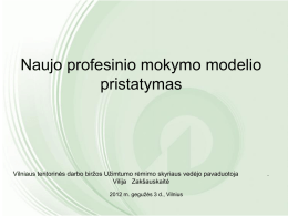 PROF. MOKYMO pristatymas 2012-03-01