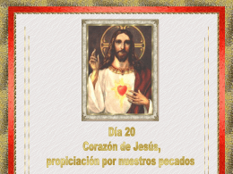 Corazón de Jesús, propiciación por nuestros
