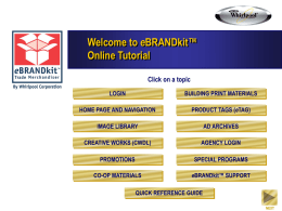 eBRANDkit Tutorial