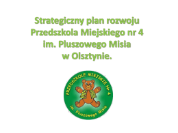 Strategiczny plan rozwoju PM4 Olsztyn