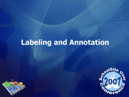 Labeling and Annotation