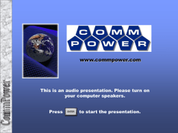 audio PowerPoint presentation