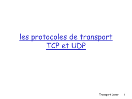 TCP - LIP6