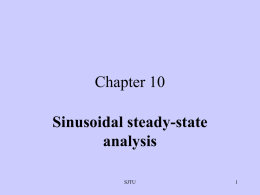 Chapter 10 Sinusoidal steady