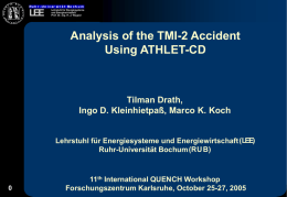 Analysis of the TMI-2 Accident Using ATHLET-CD