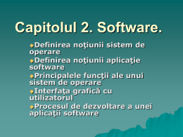 Capitolul 2. Software.