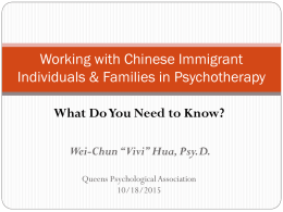QPA – Dr. Vivi Hua – Tx Chinese Patients 101815