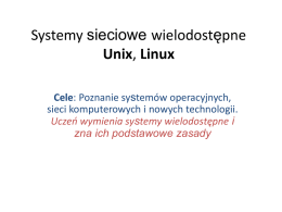 Systemy wielodostepne Unix, Linux