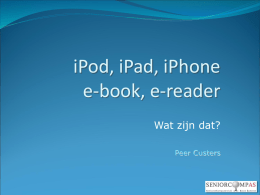 i-Pod, i-Pad, i-Phone e-Reader