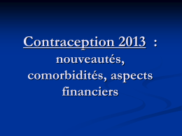 Contraception et comorbidités