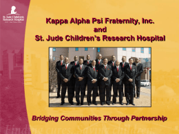 Kappa Alpha Psi Fraternity, Inc. and St. Jude