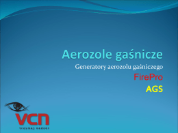 Generatory Aerozolu Gaśniczego