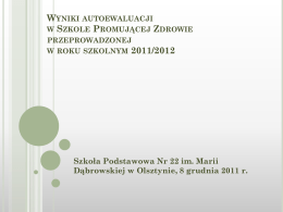 PowerPoint - Szkoła Podstawowa Nr 22 im. Marii Dąbrowskiej w