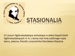STASIONALIA - staszic.kylos.pl