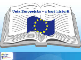 Unia Europejska – z kart historii