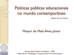 Políticas públicas educacionais no mundo contemporâneo