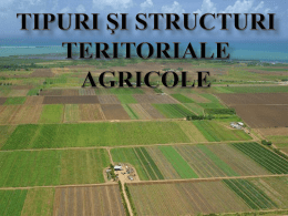 tipuri si structuri teritoriale agricole
