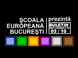 Aici - Scoala Europeana Bucuresti