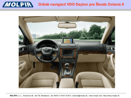 Držiak navigácie pre Škoda Octaviu II (download)