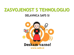 Zasvojenost s tehnologijo - Safe-si