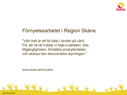 Slide 0 - Region Skåne