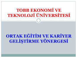 3 - TOBB Ekonomi ve Teknoloji Üniversitesi