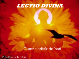 Lectio divina ELEBI 2013-02