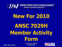 ANCS 7029H Training - Division 3, Chesapeake