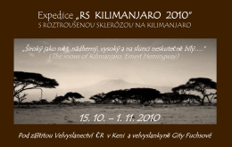 Kilimanjaro prezentace [PPSX, 4,82 MB]