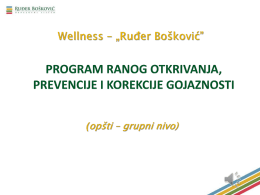 grupni program - Obrazovni Sistem Ruđer Bošković