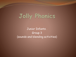Jolly Phonics - Scoil Mhuire, Brierhill