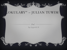 *Okulary* * Julian Tuwim