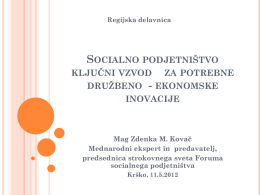PPT prezentacija 1-65 - Center za podjetništvo in turizem Krško