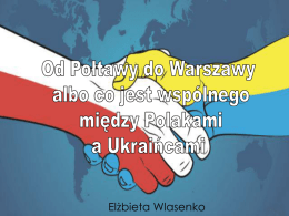 Elżbieta Wlasenko Od Połtawy do Warszawy albo co jest wspólnego