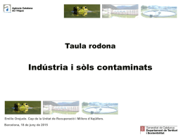 Indústria i sòls contaminats