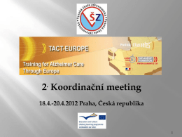 2. koordinační meeting 18.4.2012
