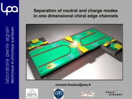 Separation of neutral and charge modes in one dimensional chiral