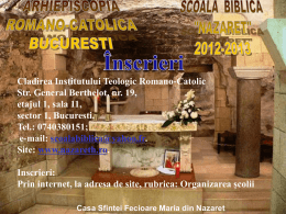 Slide 1 - scoala biblica nazaret
