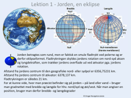 Lektion 1 - Jorden og afstande