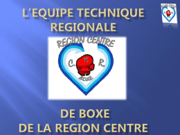 L*equipe technique regionale de boxe de la region centre