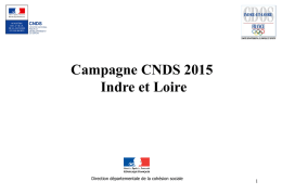 Priorités CNDS 2015