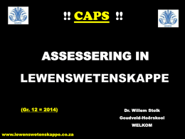 Assessering in Caps