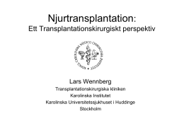 Njurtransplantation 2009